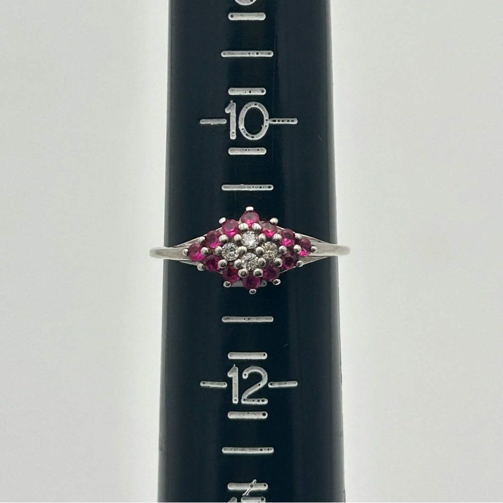 RJ Graziano Sterling Silver and Magenta Gemstone Ring - Picture 8 of 8